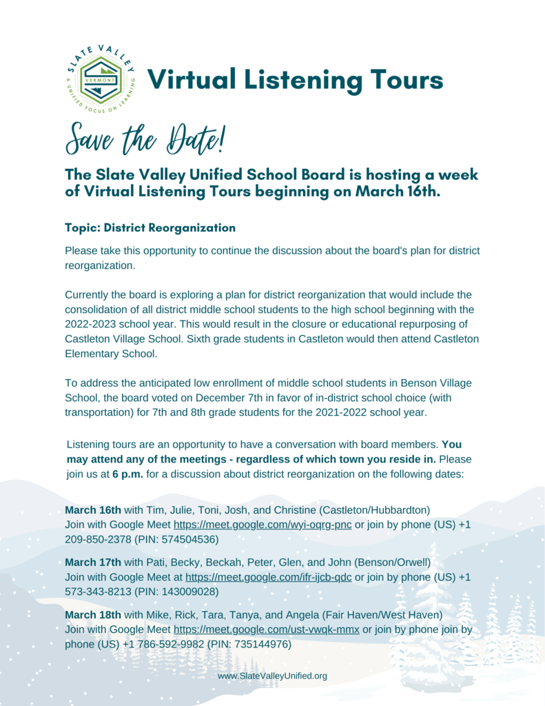 Listening Tour Flyer
