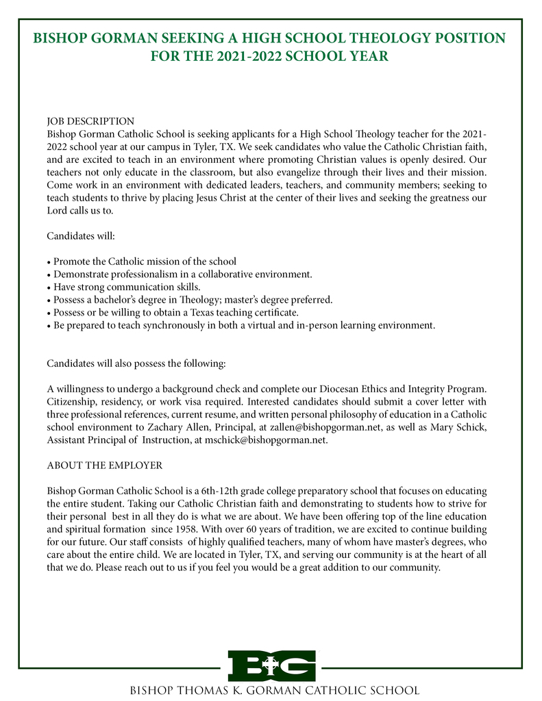 Theology Position