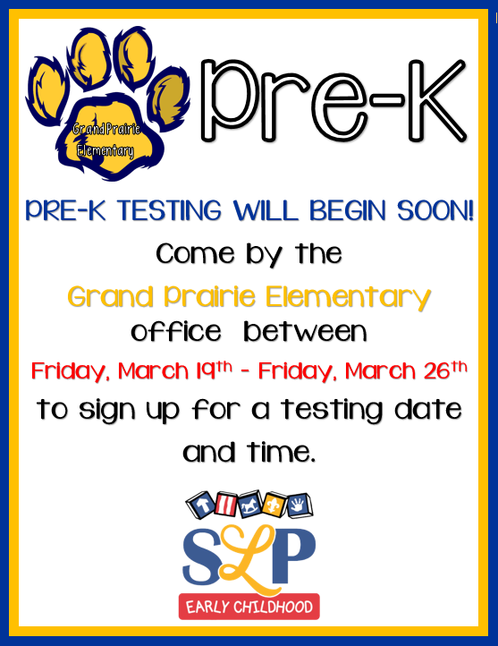 Pre-K Testing