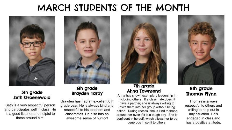 MPMS students of the month