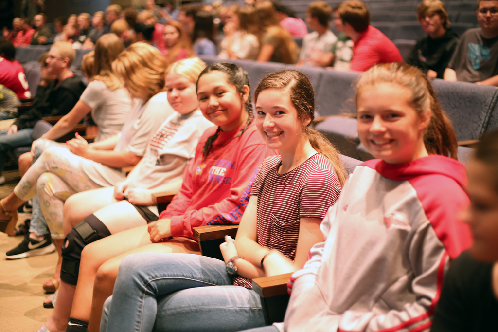 Students at John Carlos Presentation