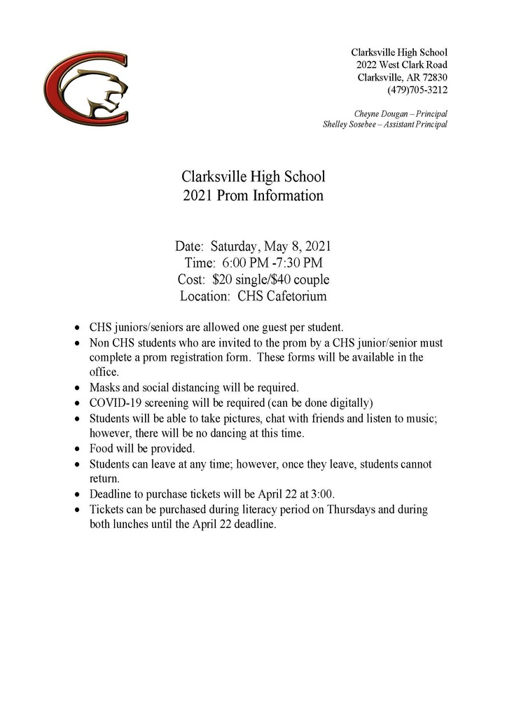 2021 Prom Information