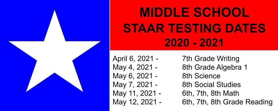 Staar Test Dates