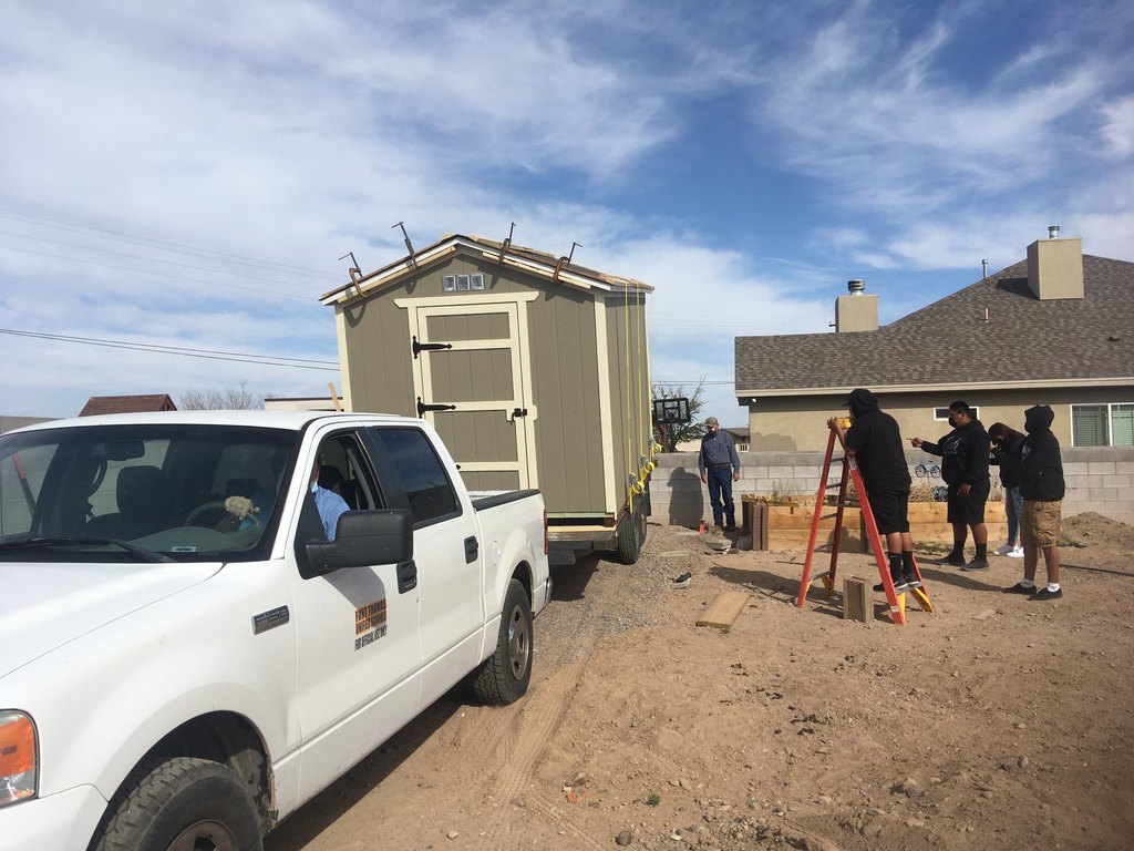 FTHS Wood Shop Shed delivery 1