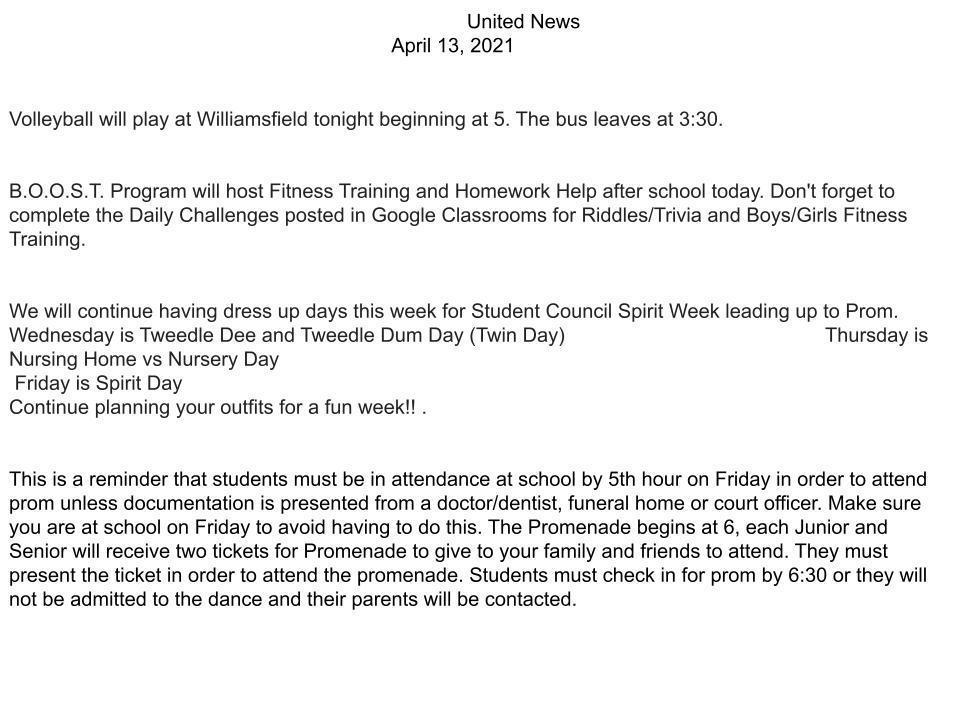 announcements
