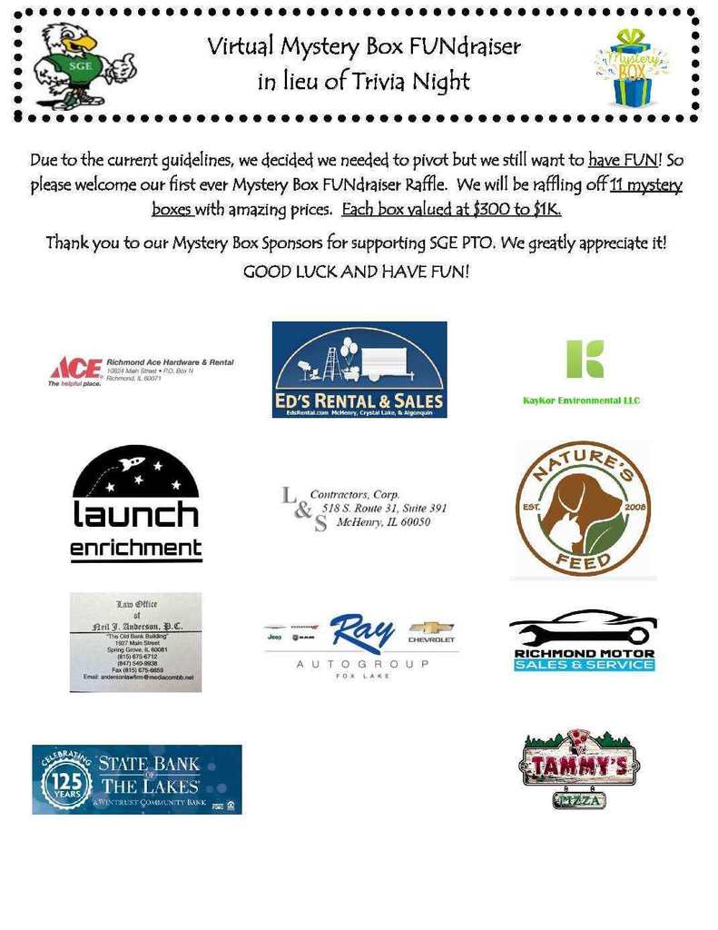 PTO Mystery Box Fundraiser