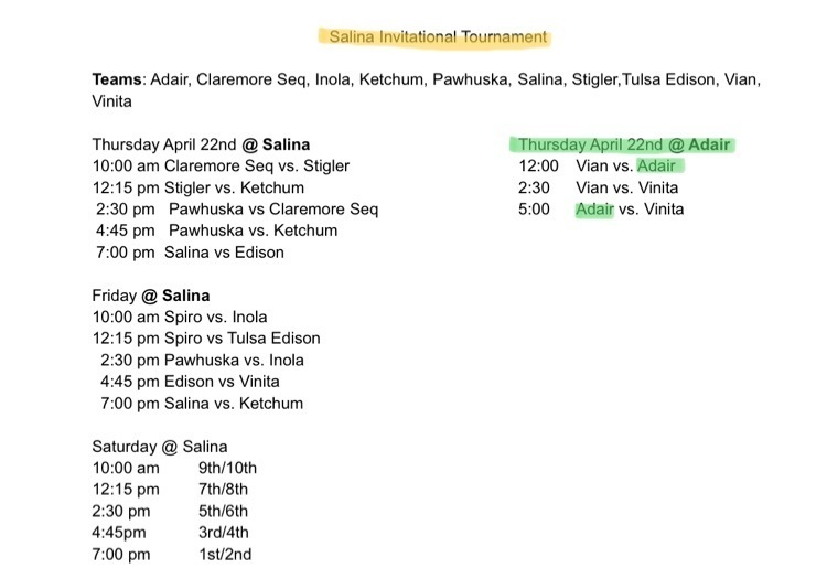 Salina invitational