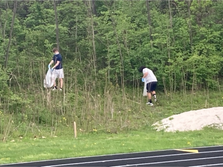 cleaning up