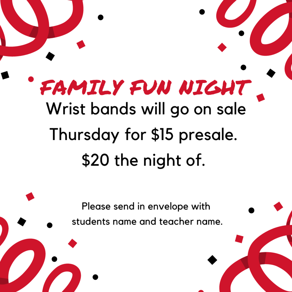 Wrist bands go on sale Thursday for $15. $20 the night of!