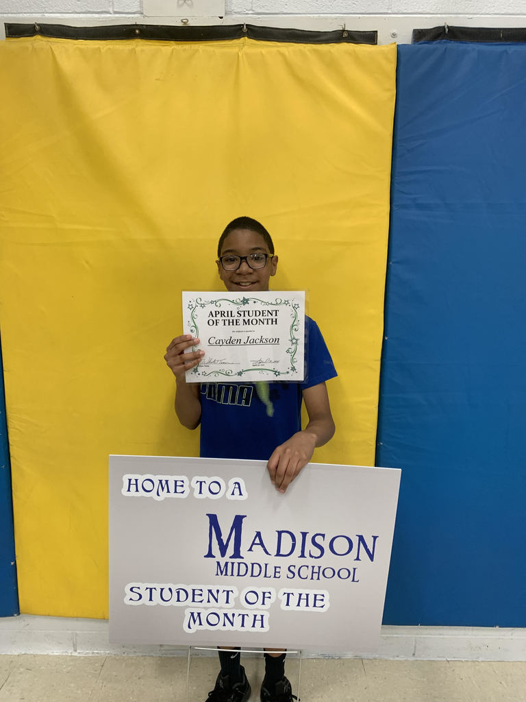 Madison MS April Students of the Month