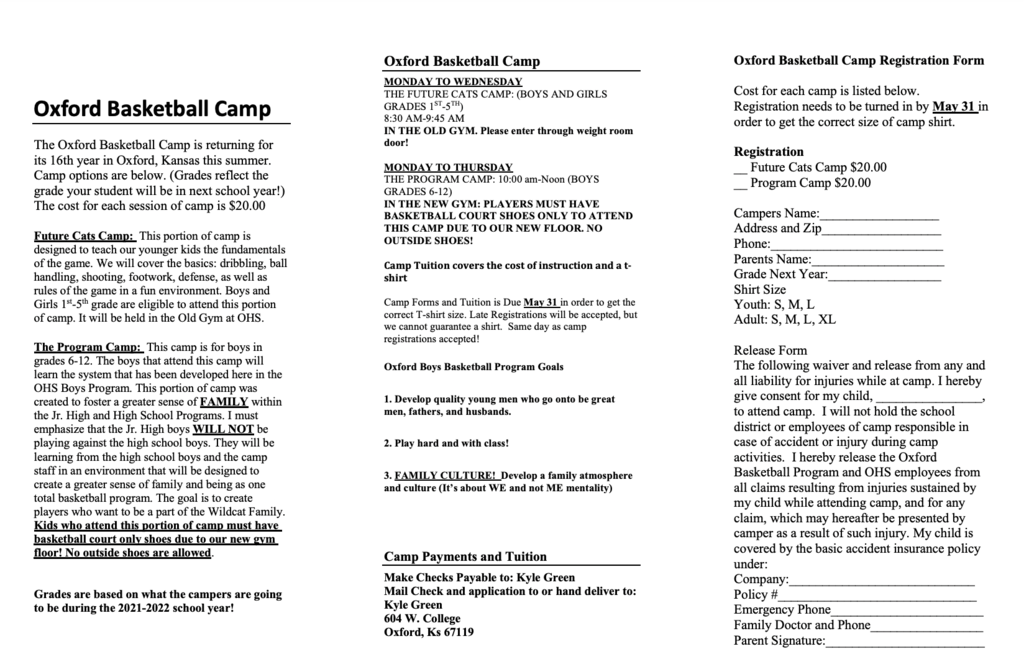 Camp Form