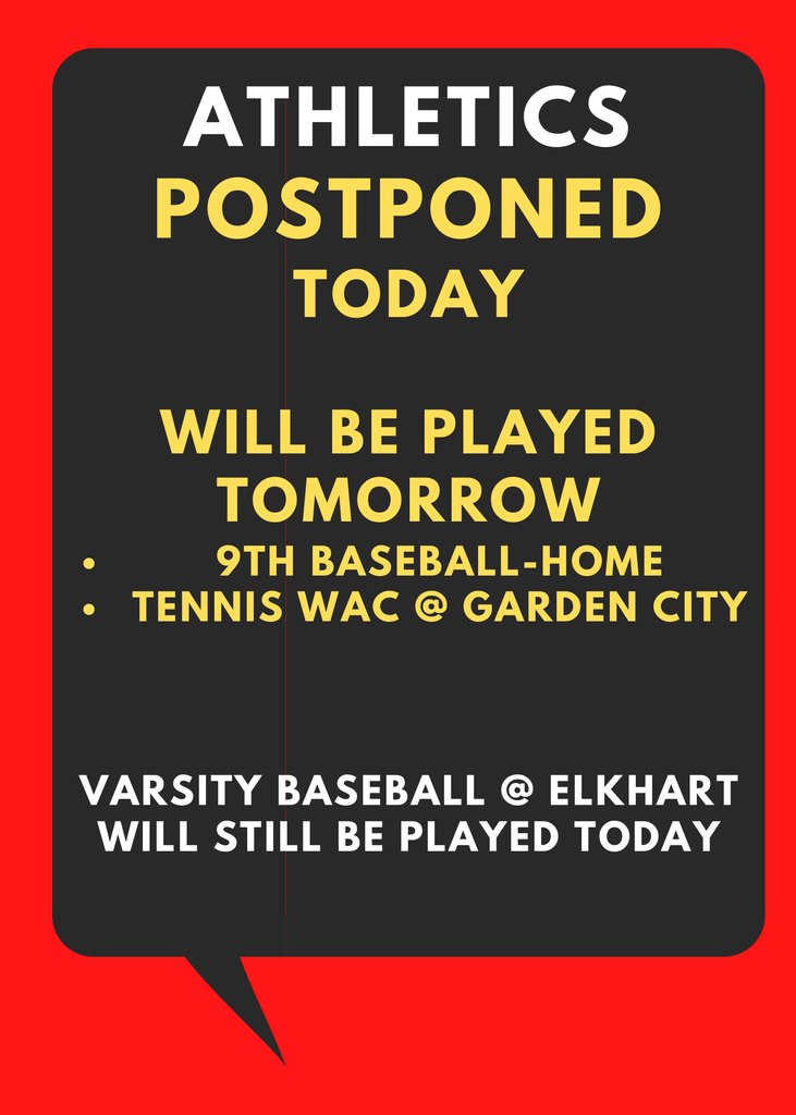 Athletics Postponed