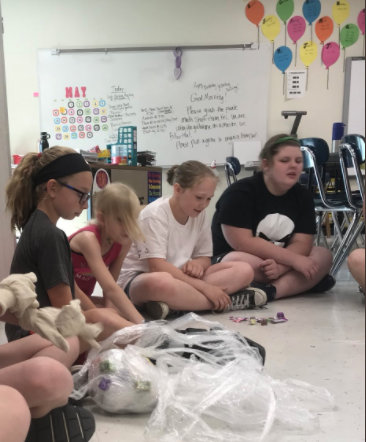 students in morning meeting