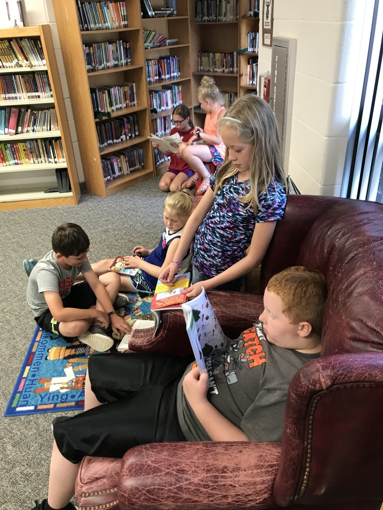Reading and lounging 