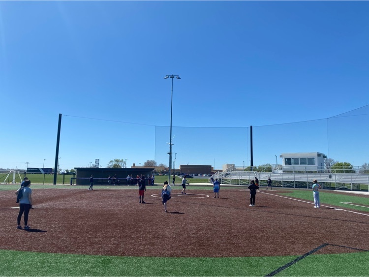 7th grade PE enjoyed nice game outside today. 