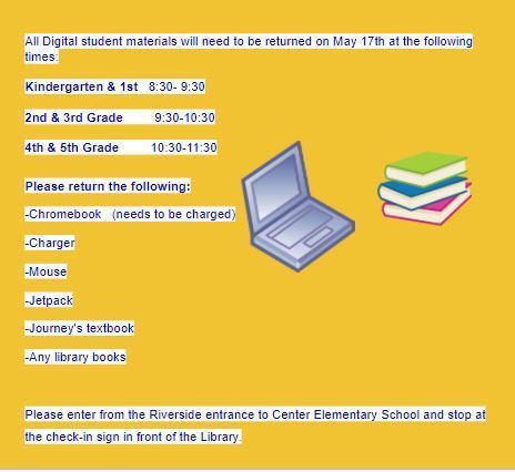 Plan for Returning Digital Student Materials 