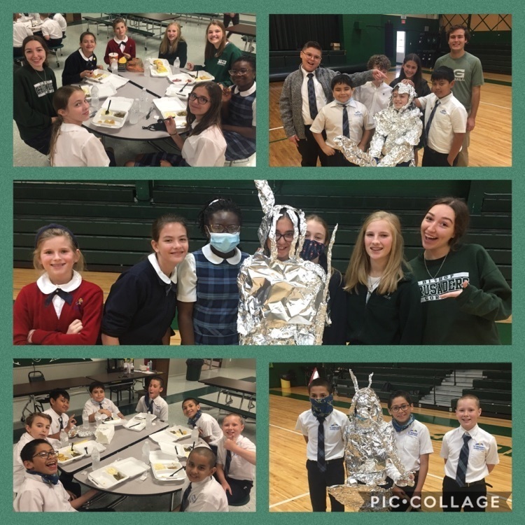 St. Gregory 5th grade visited Bishop Gorman today! We celebrated Mass, enjoyed a scavenger hunt and enjoyed eating lunch together!