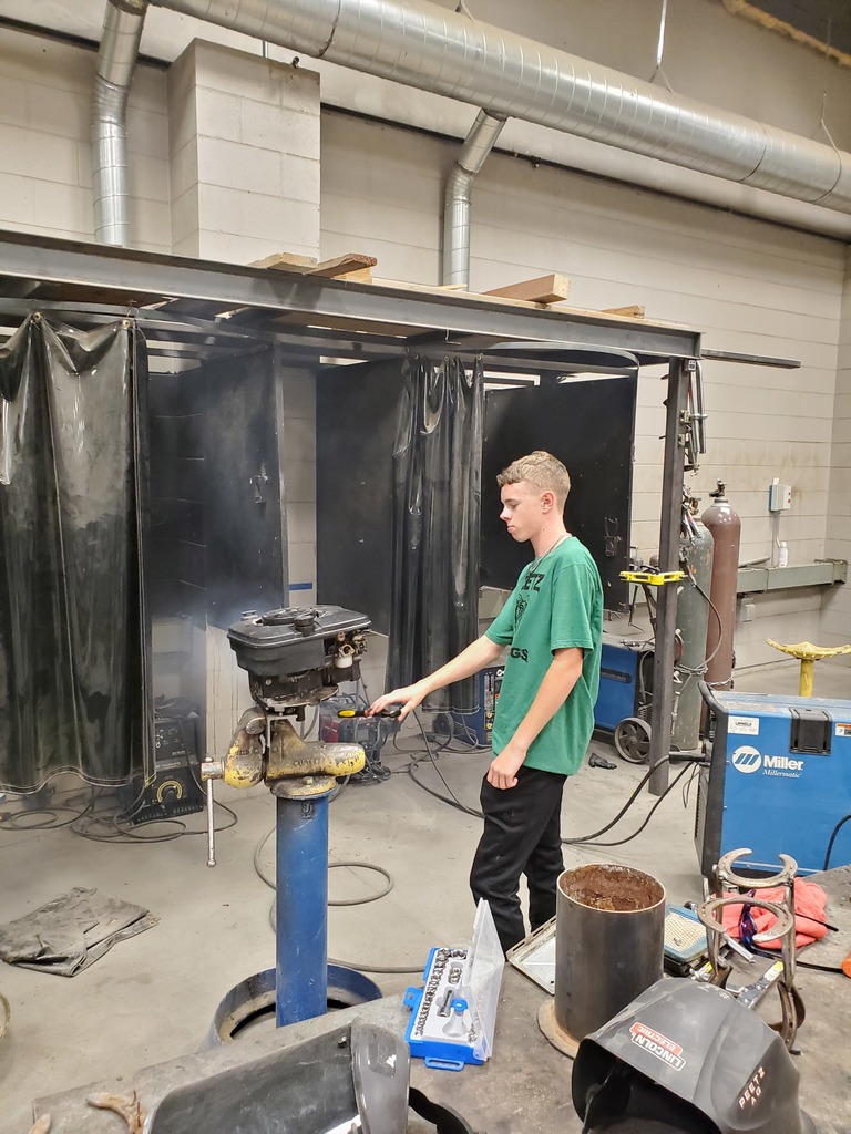 Brayden W starting an engine