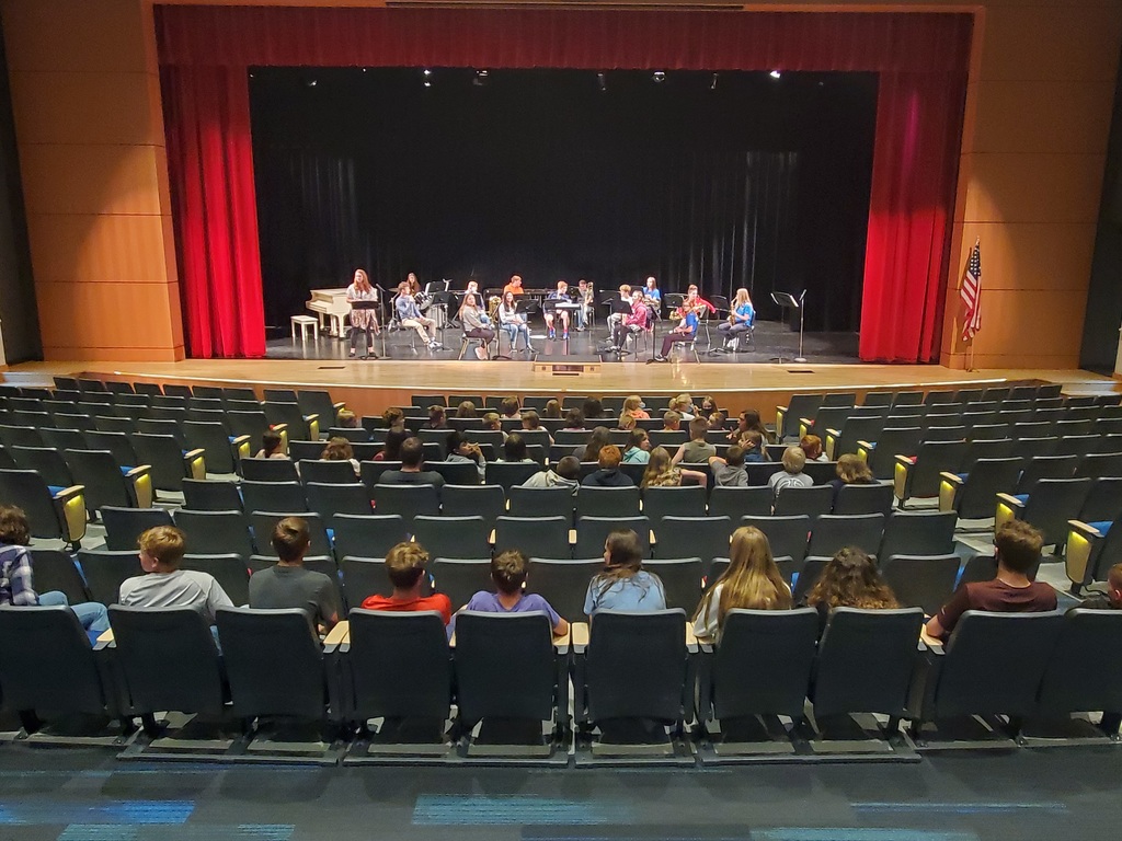 Band in the auditorium 