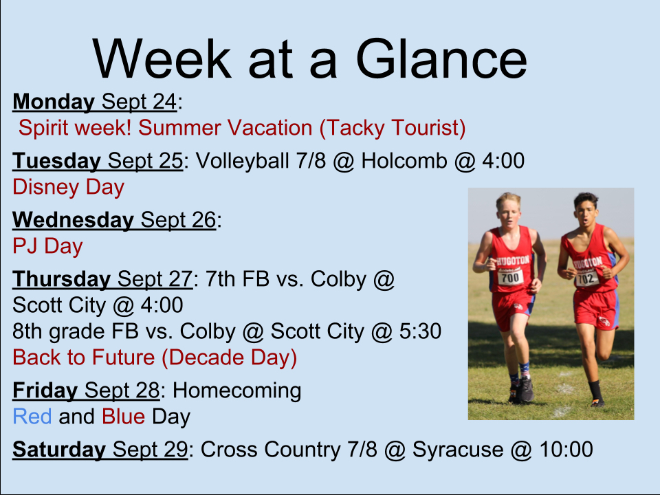 Week At A Glance 