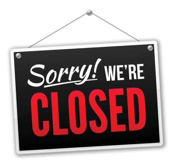 Closed sign