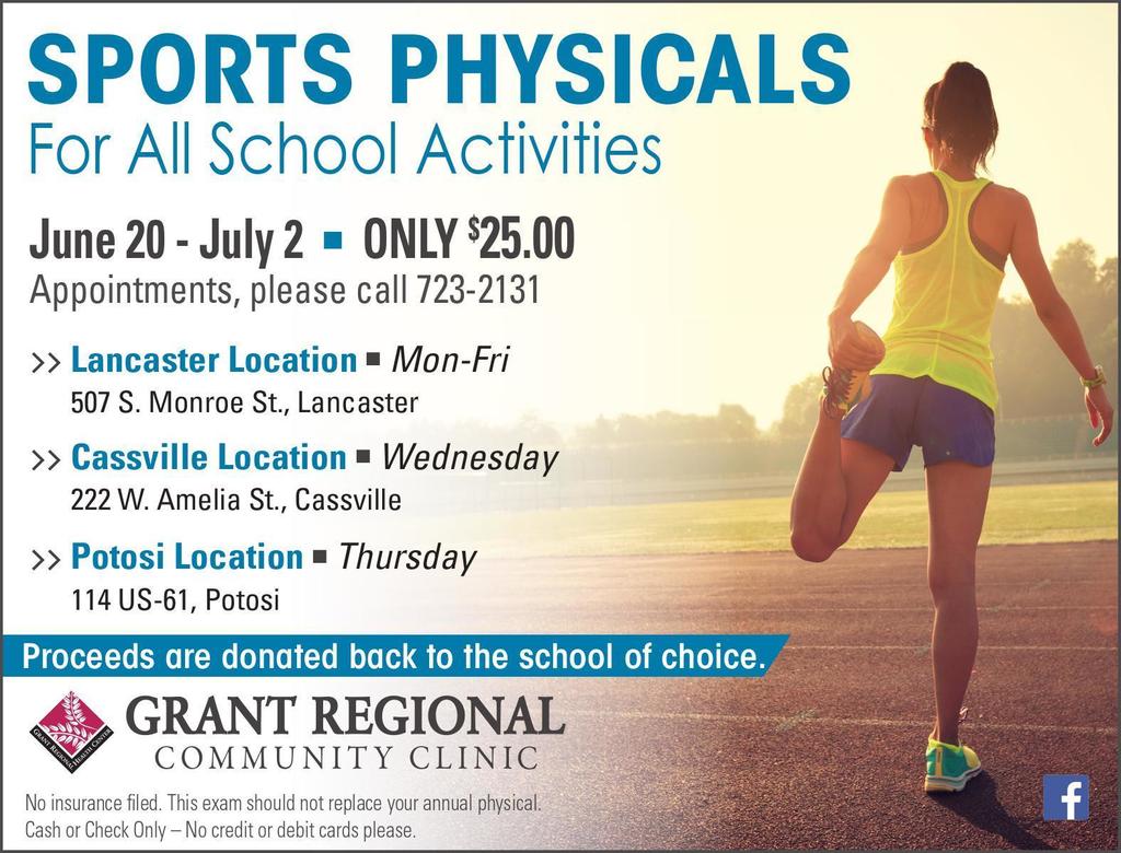 Grant Regional Sports Physicals
