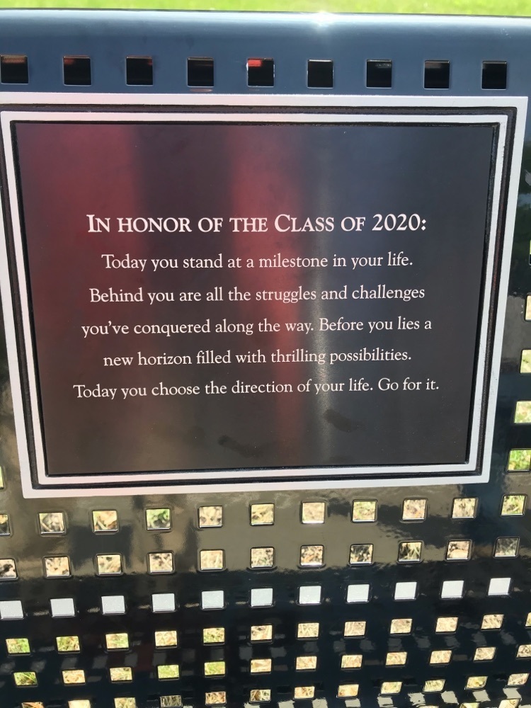 Class of 2020 Bench