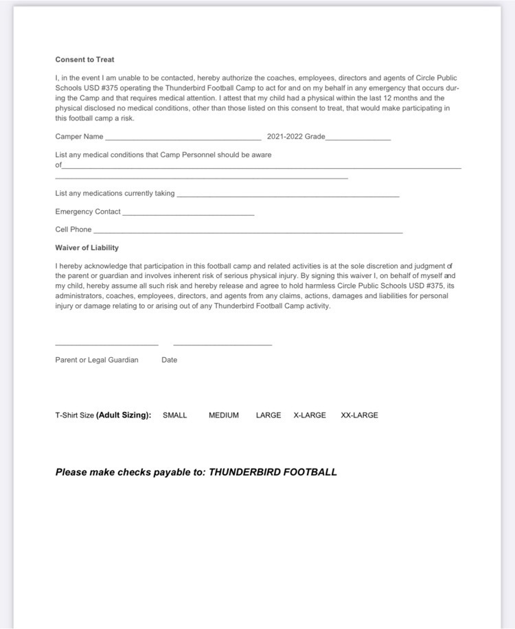 football camp