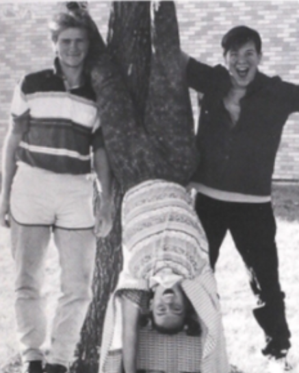Students pose