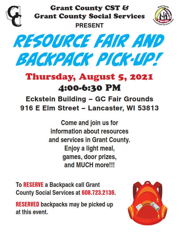 Resource Fair and Backpack Pickup