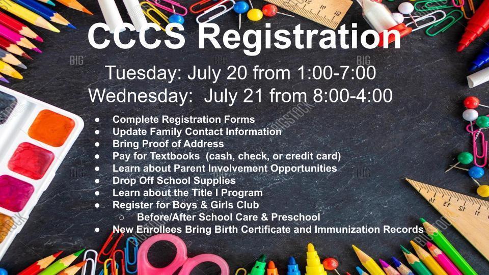 CCCS Registration