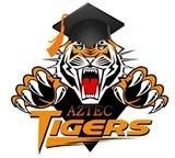 Aztec Tigers with grad cap