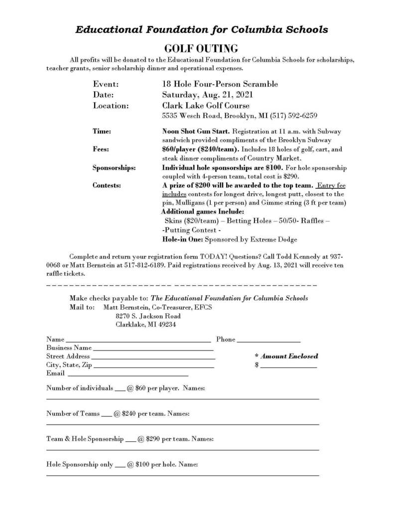 Educational Foundation Golf Outing