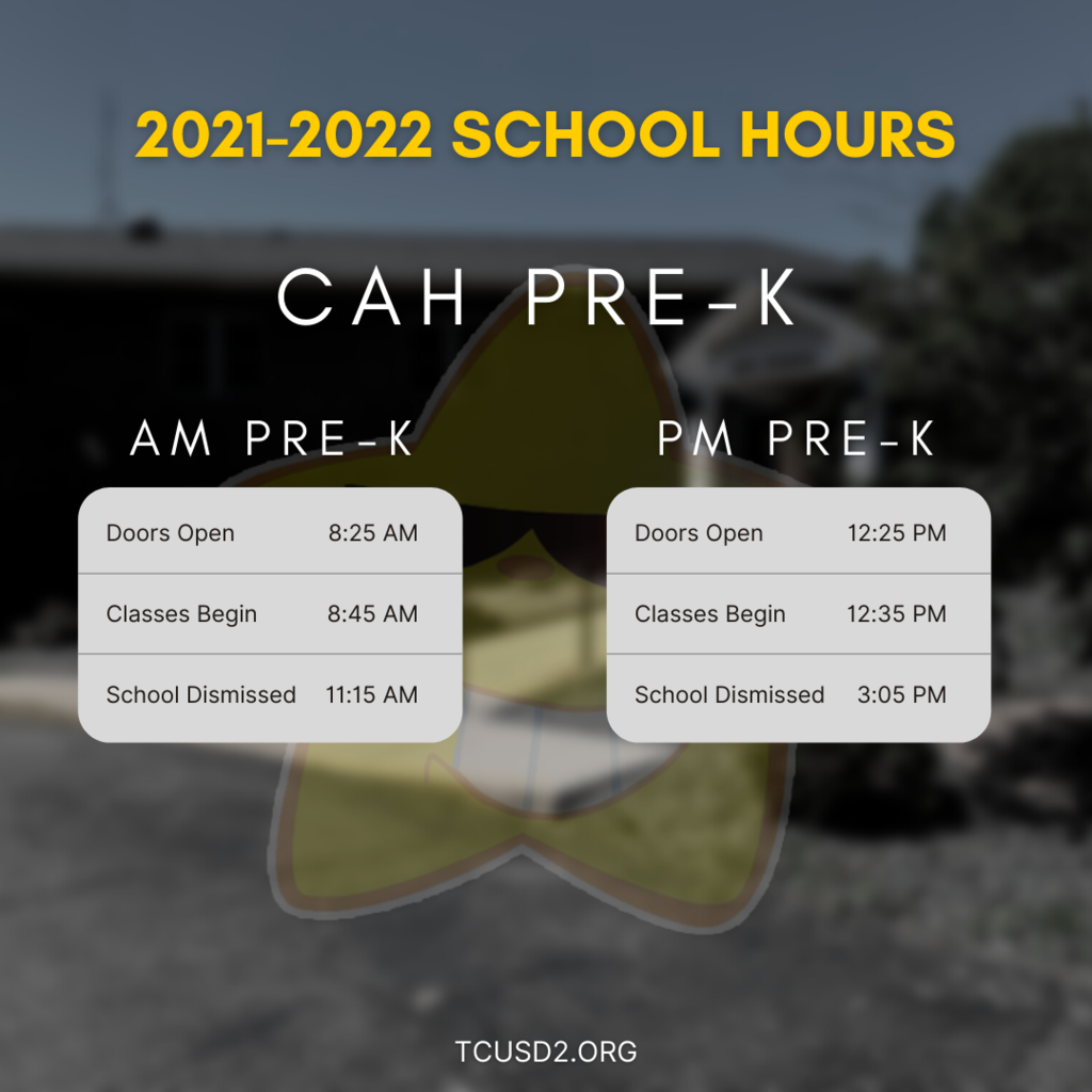 CA Henning PreK Hours