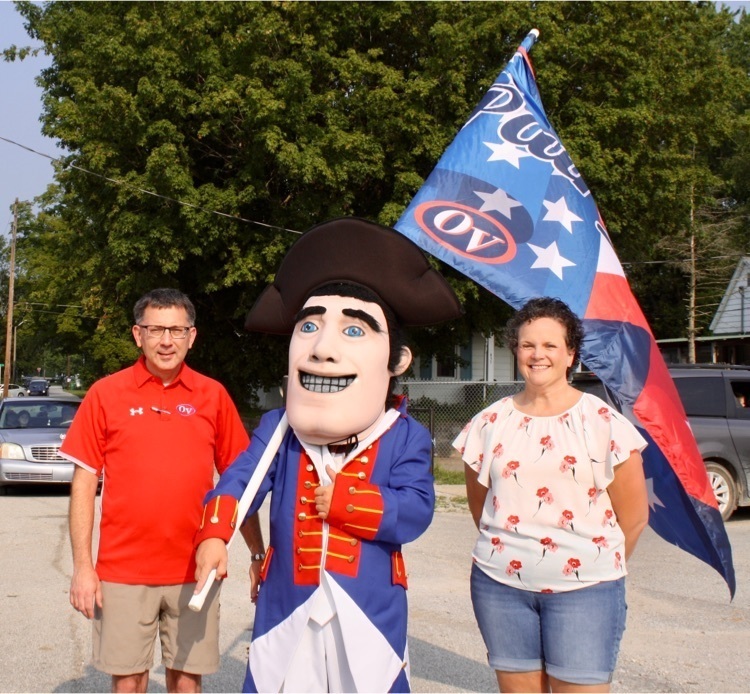 Superintendent Cline and his wife with our OVMS Scott.