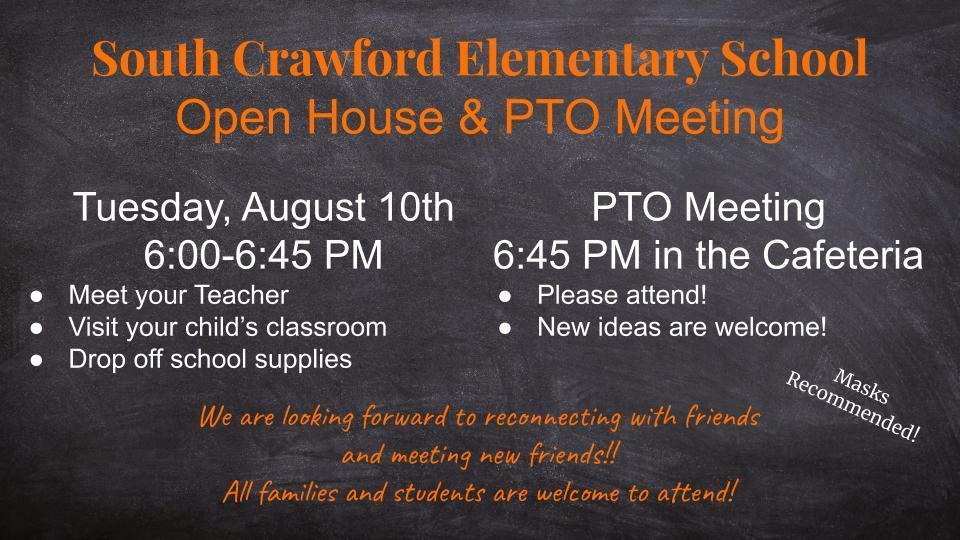 Open House & PTO