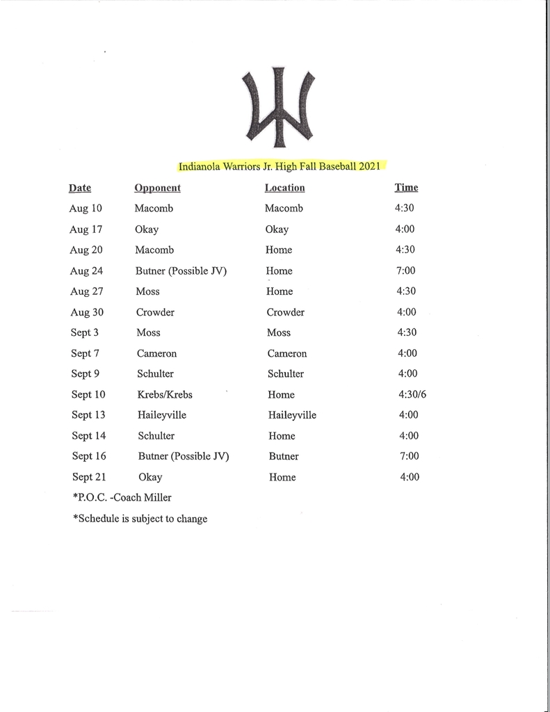 JH Baseball