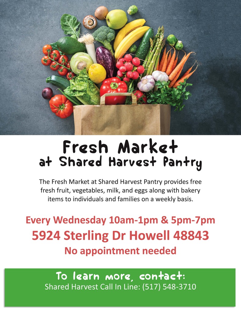 Fresh market at Shared Harvest Pantry