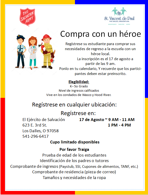 Shop with a Hero Spanish