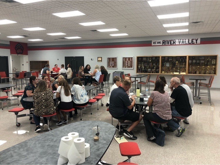 New staff and returning staff learning about each other.