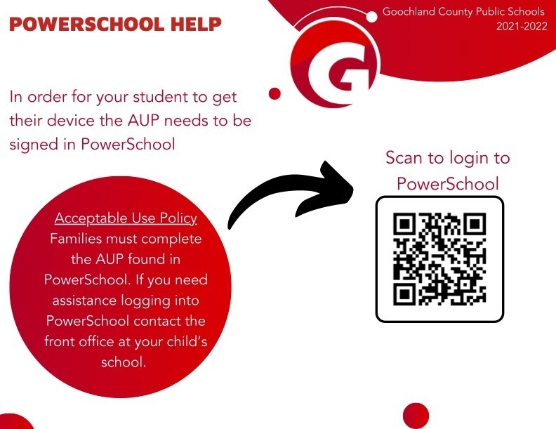 How to get to PowerSchool to sign AUP and Code