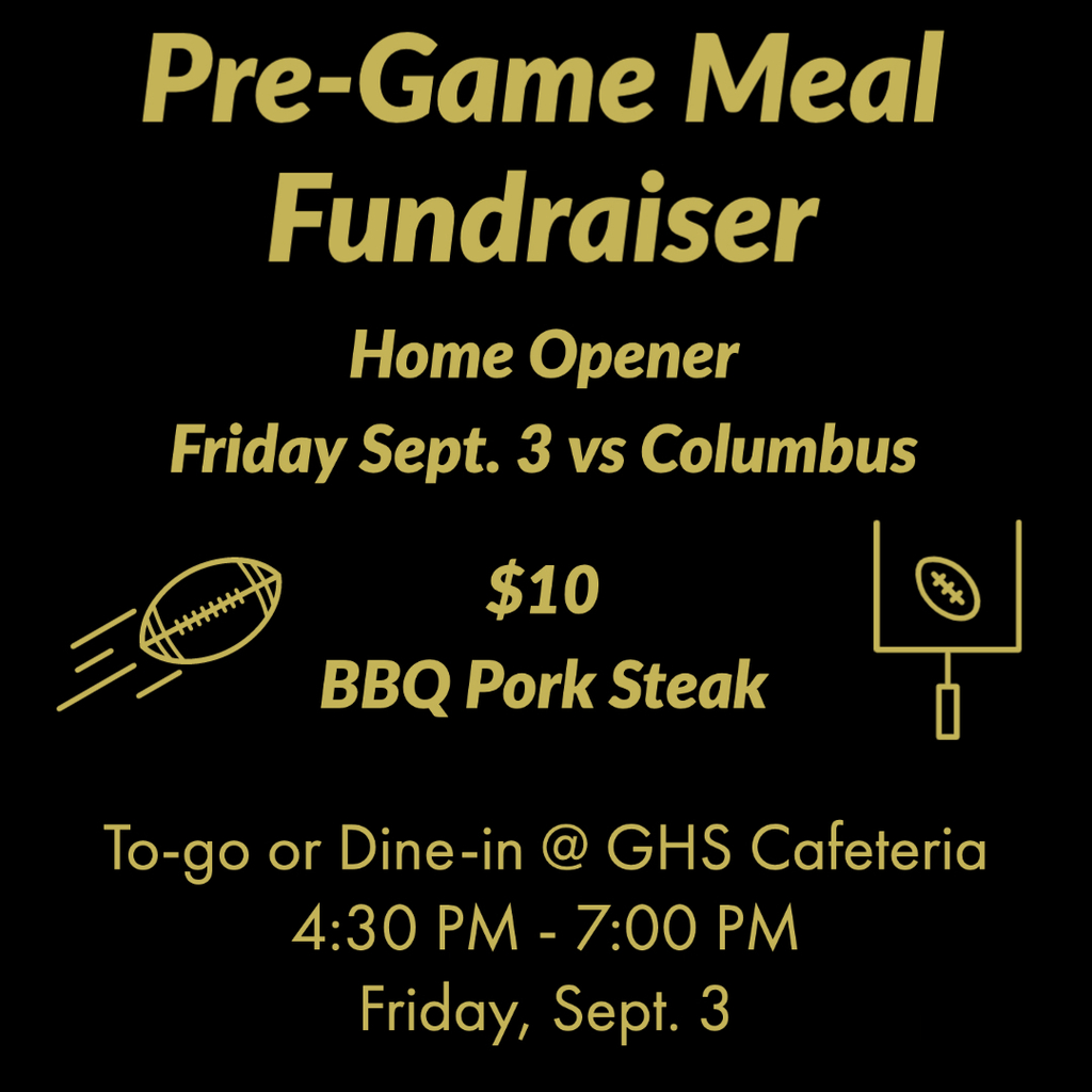 Pre-Game Meal Fundraiser - September 3