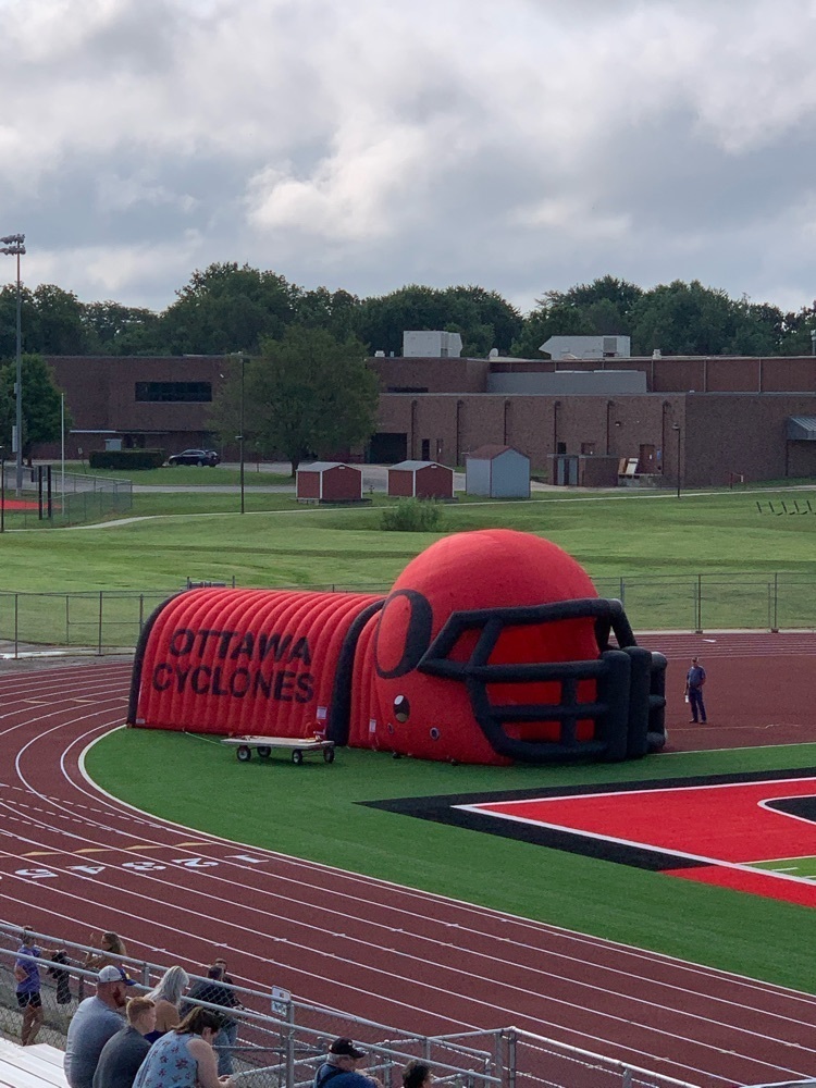 cyclone tunnel with a football helmet 