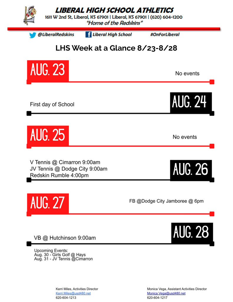 LHS WEEK AT A GLANCE