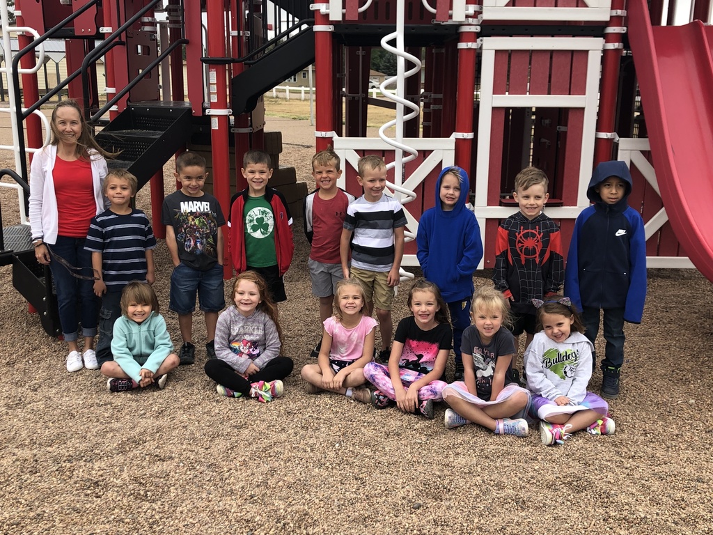 Kindergarten Class on playground.