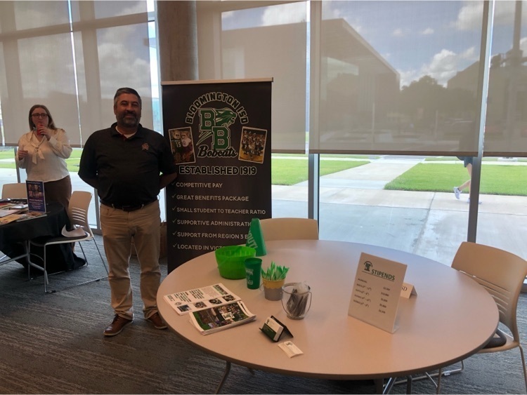 Mr. Frisch at UHV Job Fair 
