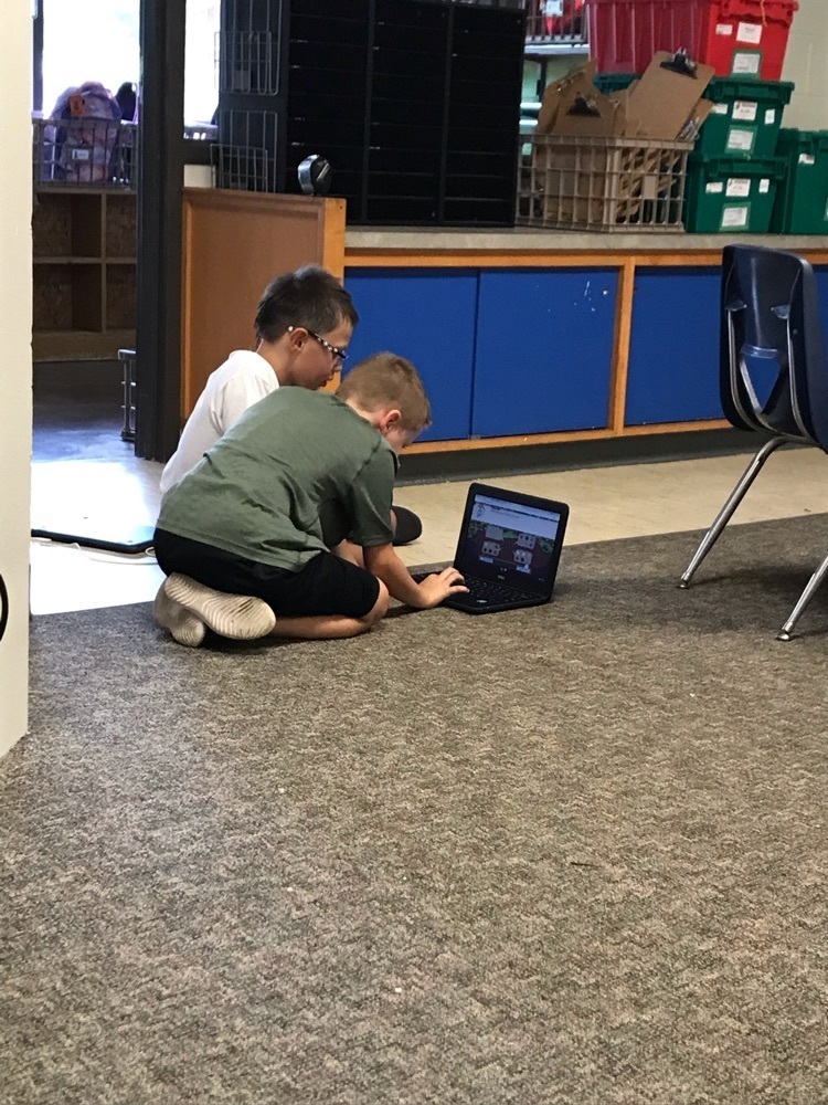 Helping a friend with a new learning program.