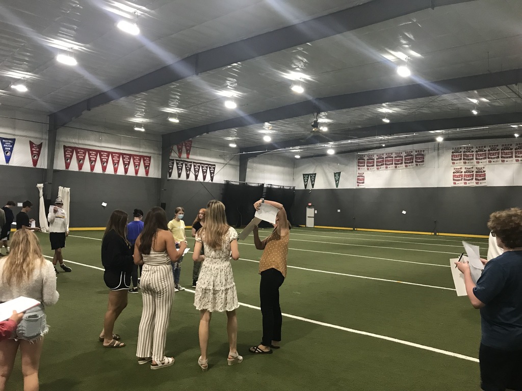 students in indoor facility