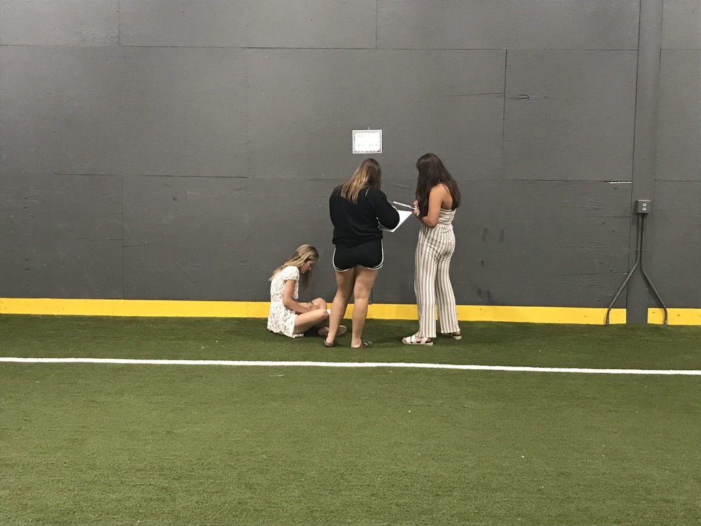 students in indoor facility