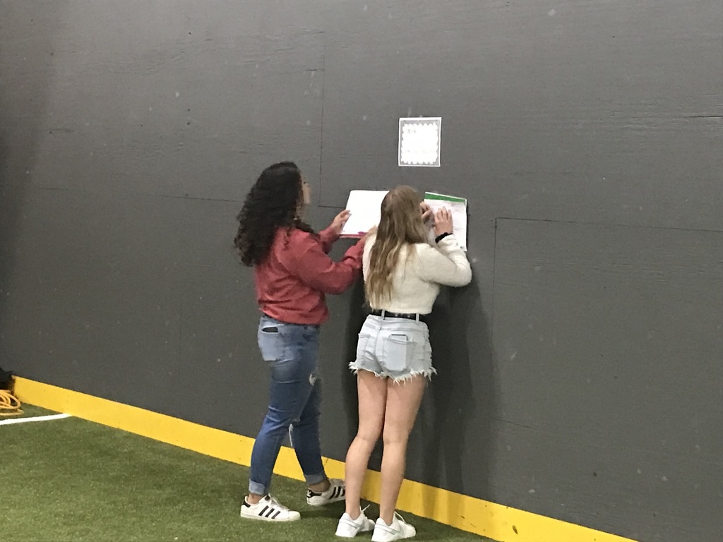 students in indoor facility